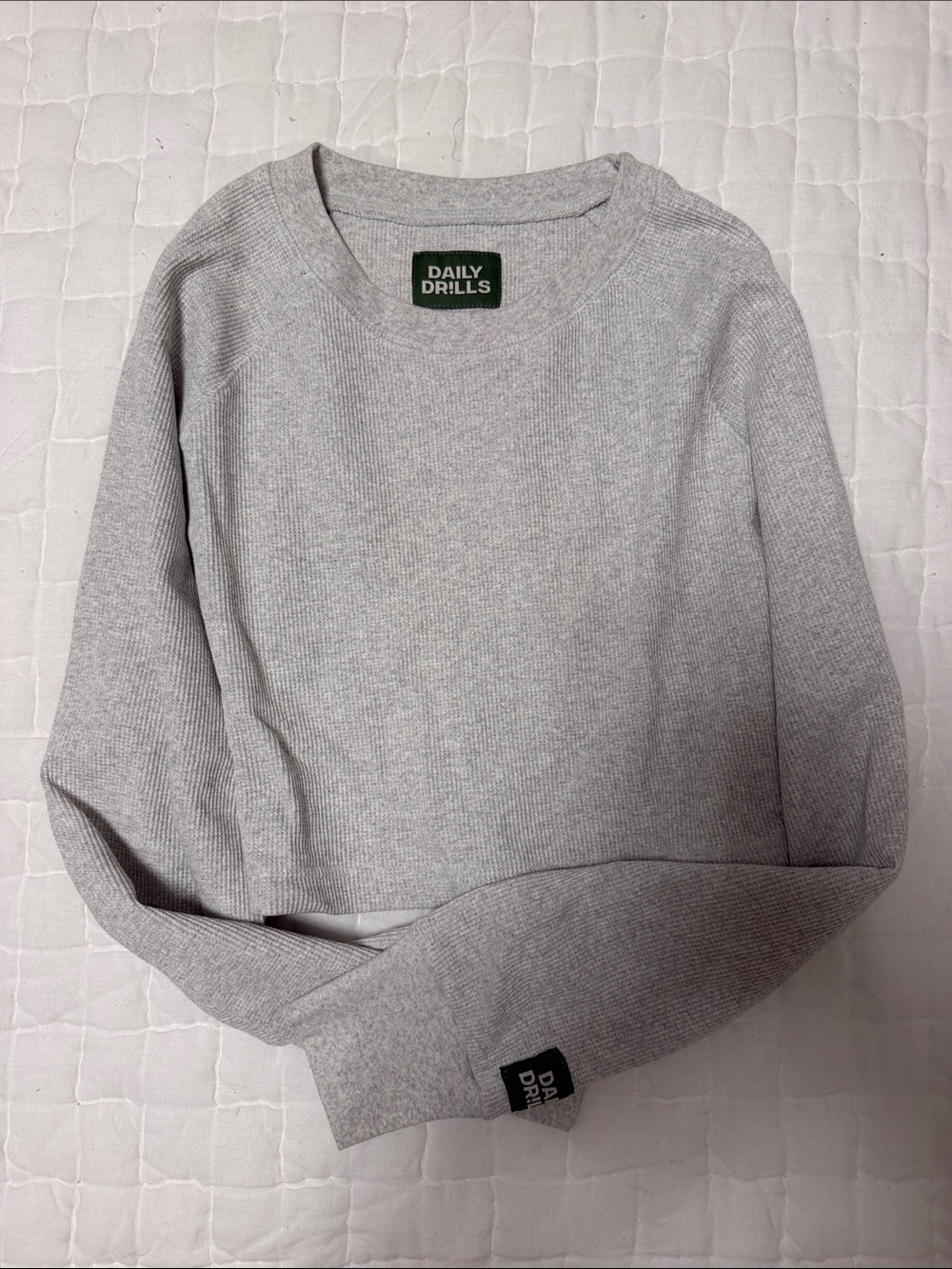 Daily Drills Light Gray Thermal Long Sleeve
